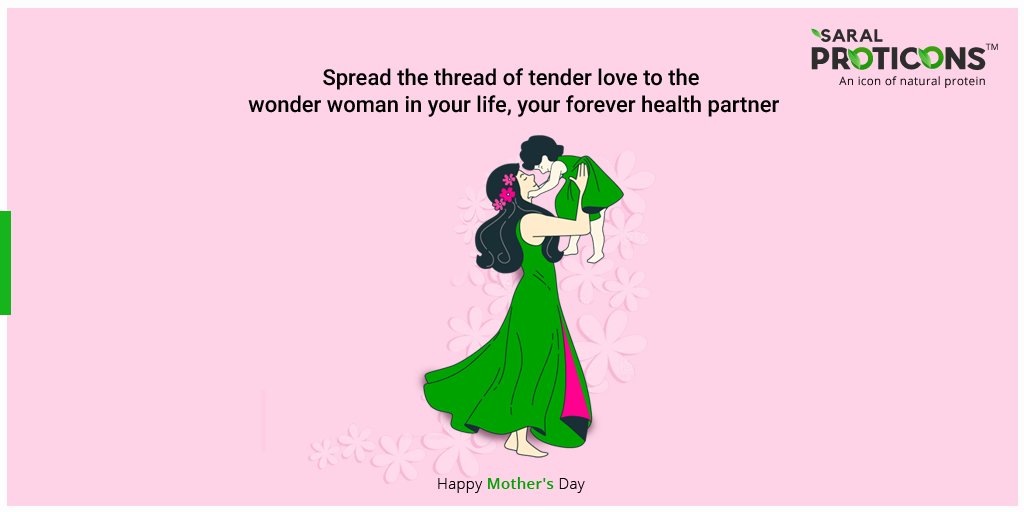 saralproticons's tweet photo. On the occasion of international #MothersDay, celebrate the marvelous day along with the essence of natural 🌿 #PlantProtein exclusively for #mothers. Flat 50% Off on 900g pack - Click here to buy: https://t.co/mDivhMFU04
#saralproticons #proticons #motherhood #MothersDayDelight https://t.co/tygoc6ldTp