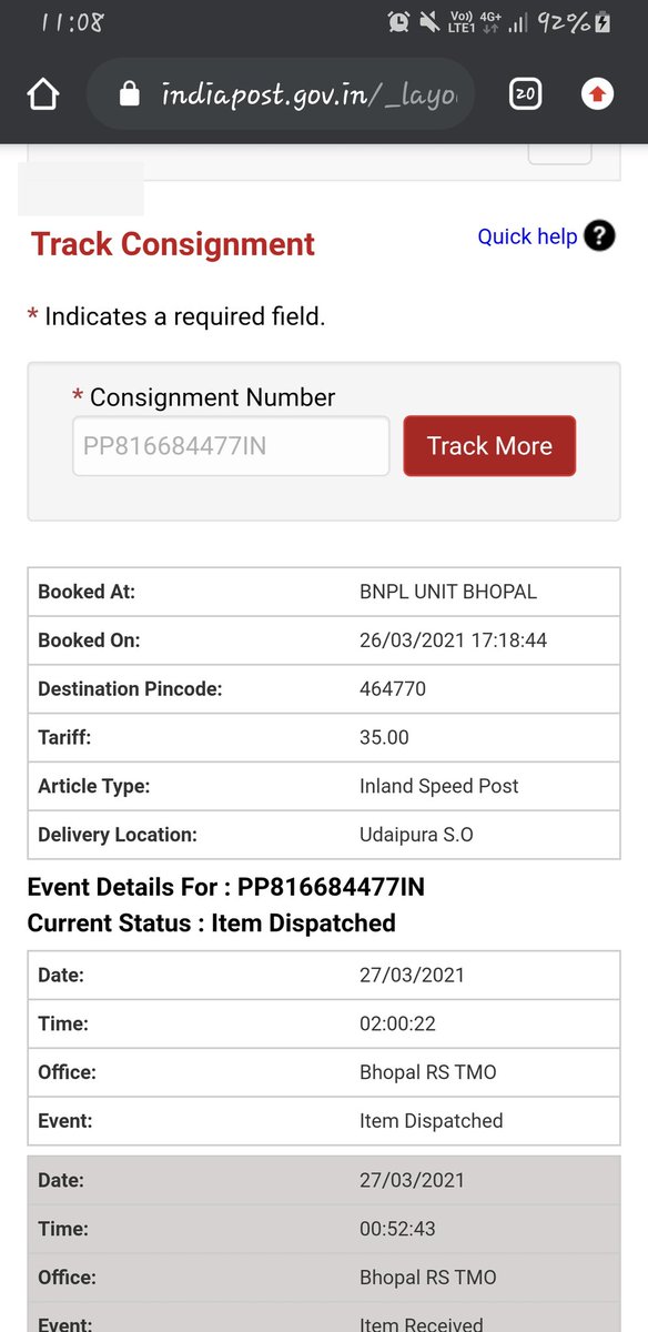 anandudp's tweet photo. @IndiaPostOffice "Still waiting...." https://t.co/w0ORMb9o5k