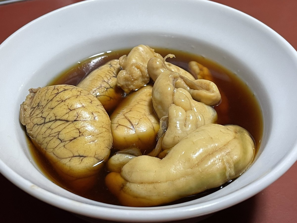 ふ い る ガイジランチ 鯛の白子と卵の煮付け