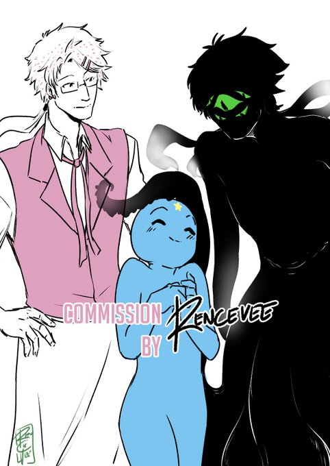 Late post!! Dooble for @Yuuikida1, featuring her dear bois!! Thank you so much again, Yuuiiiii~ I had so much fun! 