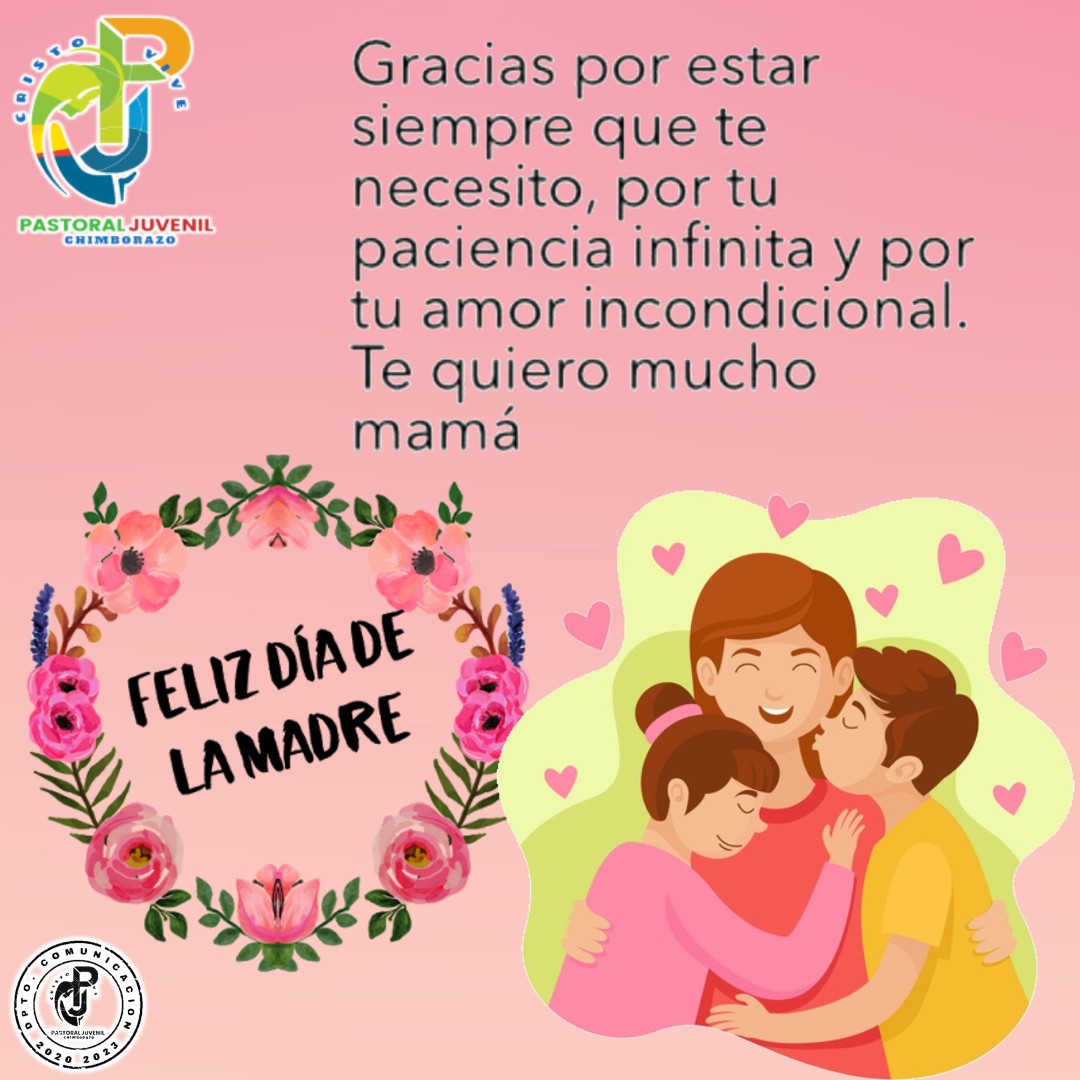 JuvenilRb's tweet photo. Feliz día mamá, que tu día no quede desapercibido este pequeño homenaje es departe de la Pastoral Juvenil Chimborazo
#Quedateencasa#Felizdíamamá https://t.co/vsUN4yh3rX