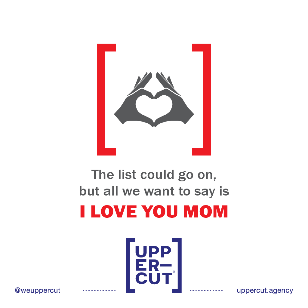 weuppercut's tweet photo. Happy Mothers Day

Let's start something new!

Visit: https://t.co/fAm7EbJHtx

#MothersDay #UPPERCUT #DigitalMarketing #Branding #GrowthHacking #AdvertisingAgency #AdAgency #BrandManagement #MarketingStrategies #SocialMediaStrategy #CreativeAds https://t.co/u3wnHGBlKz