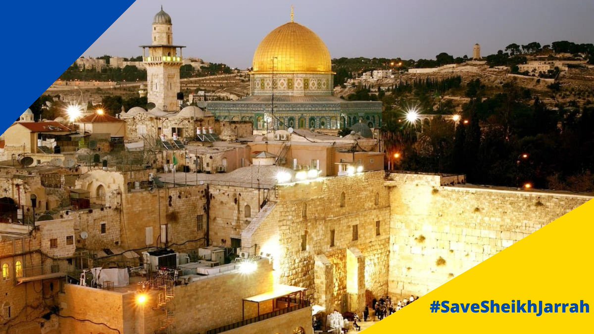 IFLRY's tweet photo. IFLRY calls to #SaveSheikhJarrah. Our organization is deeply concerned about the recent events in the Sheikh Jarrah neighbourhood in East Jerusalem. We call for de-escalating the situation and opposes every act of aggression, violence, or sectarian chauvinism. https://t.co/hCZtsLA3Mb