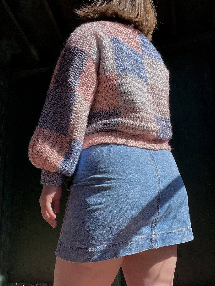 alaskacrochet's tweet photo. pastel patchwork sweater !! https://t.co/2e05ij0bgG