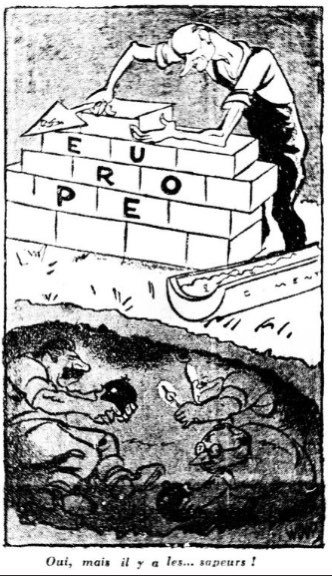 One that did not like the Schuman Plan: Stalin. Trying to detonate it in this one by Woop. #EuropeDay