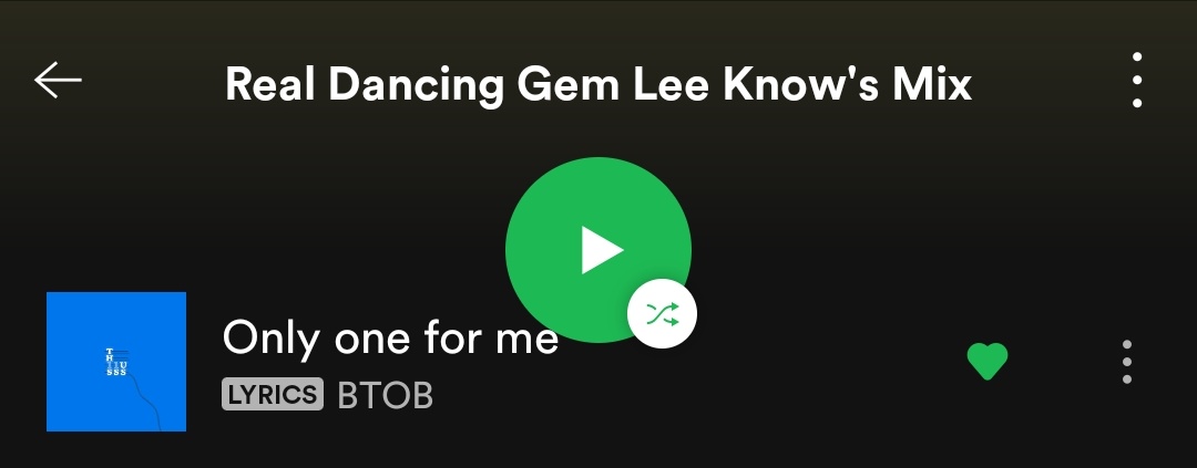 Skz had released a playlist of their favourite songs on Spotify in 2018Lee know, Bang Chan and Han had put BTOB's "Only one for me" as their one of the favs