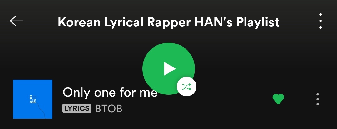 Skz had released a playlist of their favourite songs on Spotify in 2018Lee know, Bang Chan and Han had put BTOB's "Only one for me" as their one of the favs