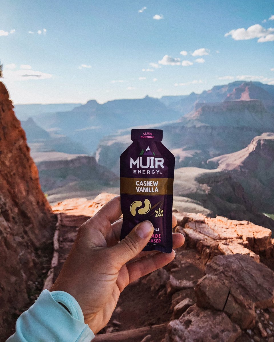 muir_energy's tweet photo. Our Cashew Vanilla is buttery, smooth &amp; tastes like caramel. The perfect slow burning energy for a nice long run.

#GrandCanyon 

#muirenergy | #adventurefuel | #nextgenerationnutrition 

📷: @sciencecedes https://t.co/S4jF7K08HX
