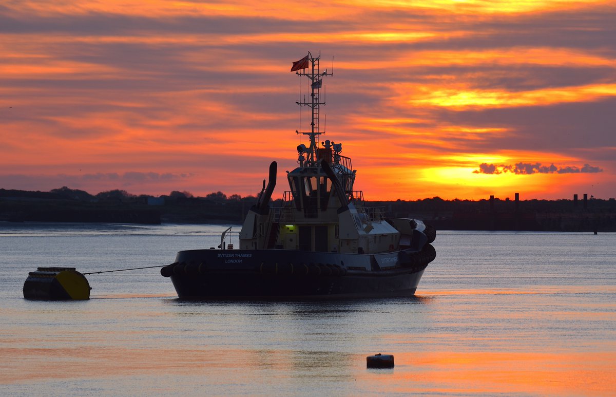 FraserG32883664's tweet photo. Sunday sunrise for Svitzer Thames near Kent town of Gravesend on the Thames Estuary.
@visit_gravesend
@VisitSEEngland https://t.co/PHNLmeVr2R