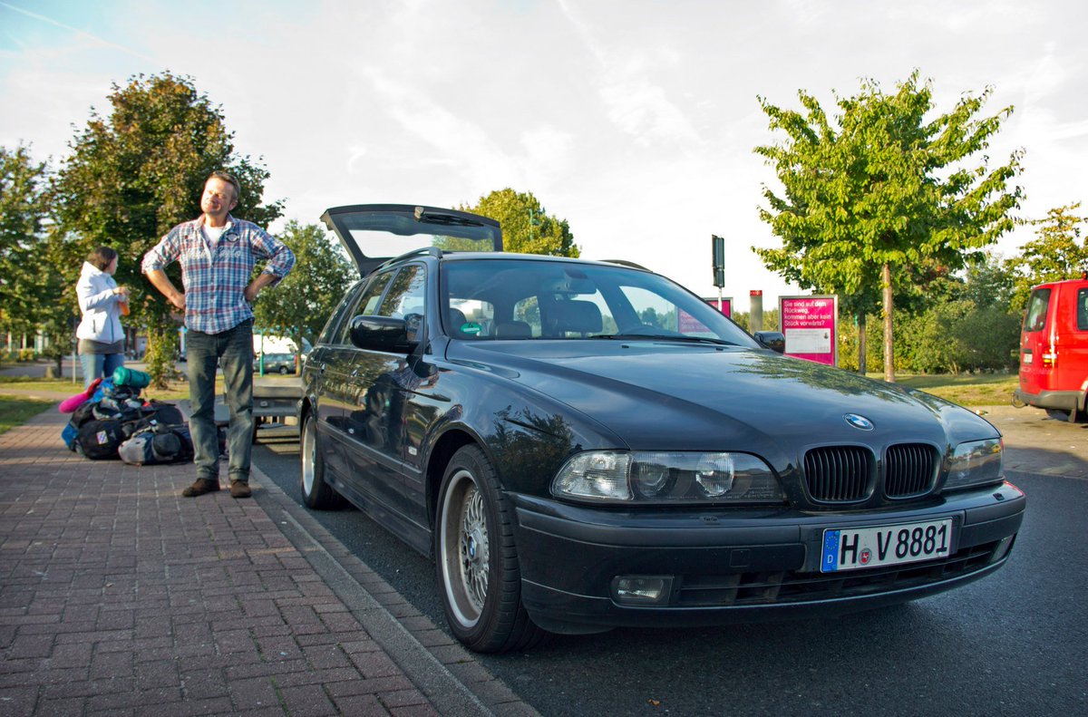 Coming back from test-driving a motorcycle he didn't want, he was returning home to Hannover with an empty trailer (you can see it in the photo). So why no taking us?Ride 5: Bremen to Allertal, Germany (83km) 