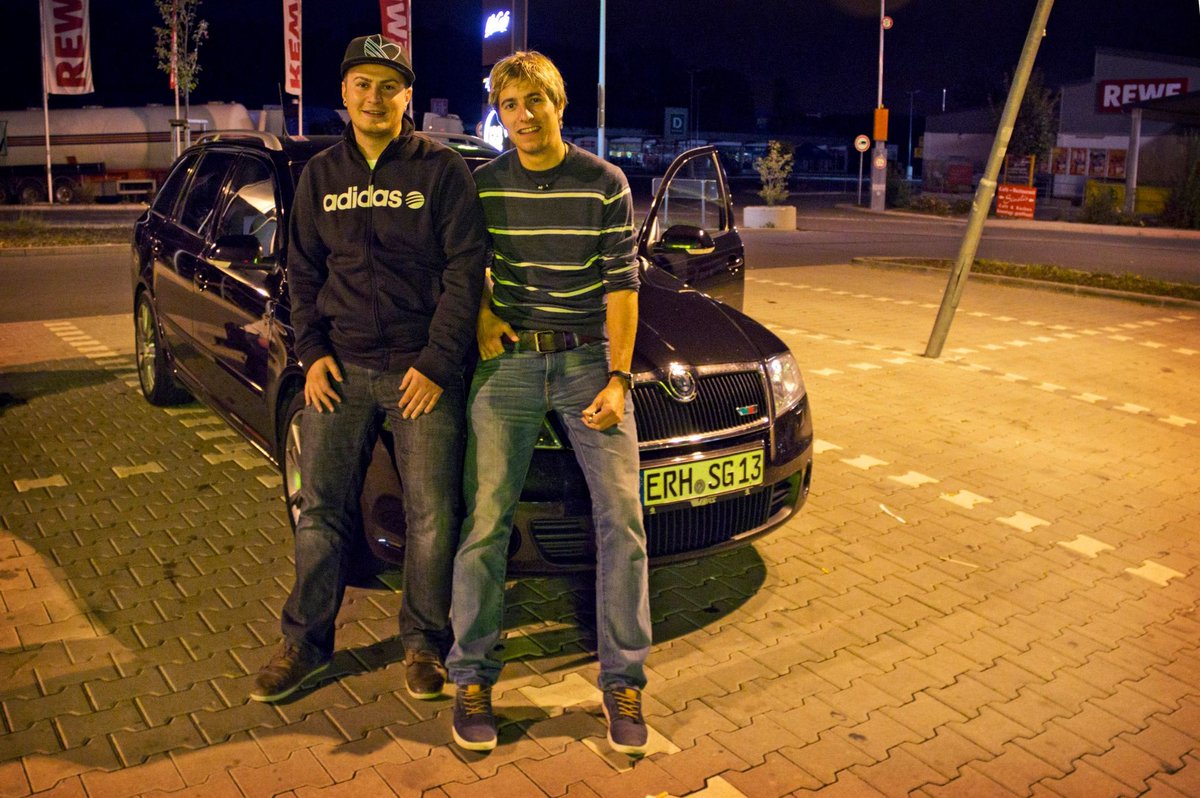 But the night is not over yet. These two young guys give us a last big push before we (try to) sleep —for our first night!— next to a McDonalds in southern Germany. (Perhaps some “where did we sleep” photos at the end?)Ride 8: Homberg to Erlangen West, Germany (271km) 