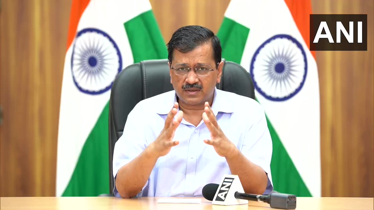 ANI's tweet photo. We used the lockdown period to boost our medical infrastructure &amp; to increase oxygen beds at various locations. The oxygen situation has improved in Delhi. We're not getting panic or SOS calls from hospitals now: Delhi CM Arvind Kejriwal https://t.co/hlDxjlC5iX