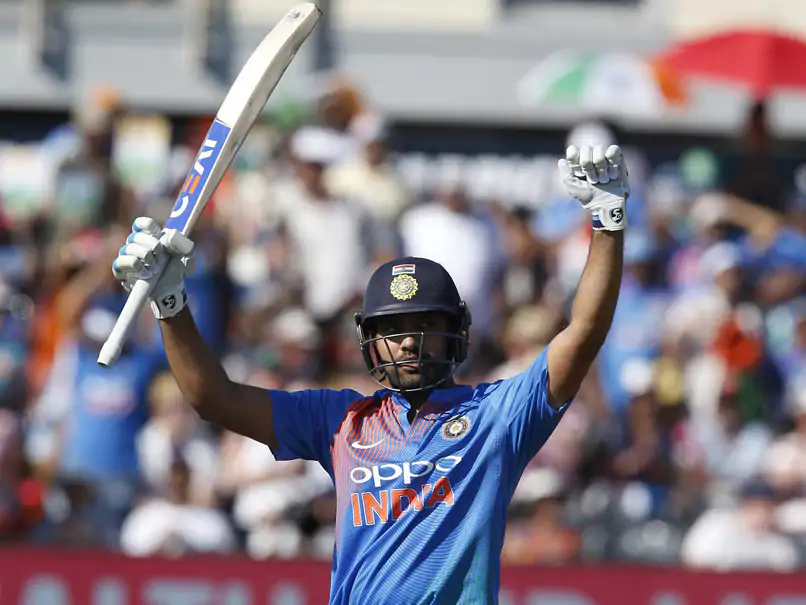 100*(56) , vs england(2018)Rohit scored 100 runs in 56 balls with 11 fours and 5 sixes,while chasing 199He scored his third century , and became the second batsman to do so.