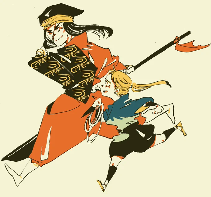 しれっとショタ化してしまったけどもみんなも好きですよねこういうの 絶対この組み合わせで見たいな…師弟関係とか結んで欲しい…学園祭来て欲しい…