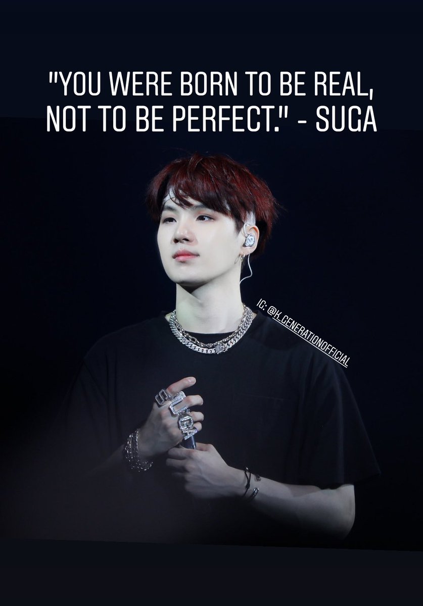 Yoongi: he has gone some hard things in life. He has the most experience and teaches us to be yourselves.