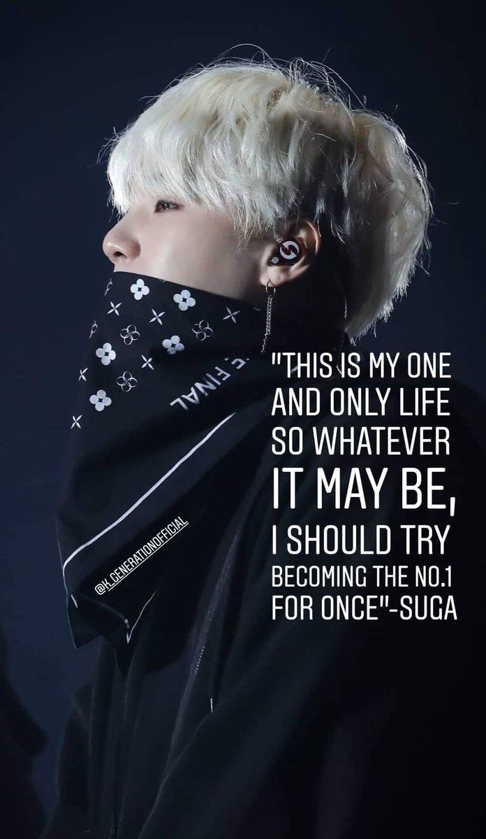 Yoongi: he has gone some hard things in life. He has the most experience and teaches us to be yourselves.