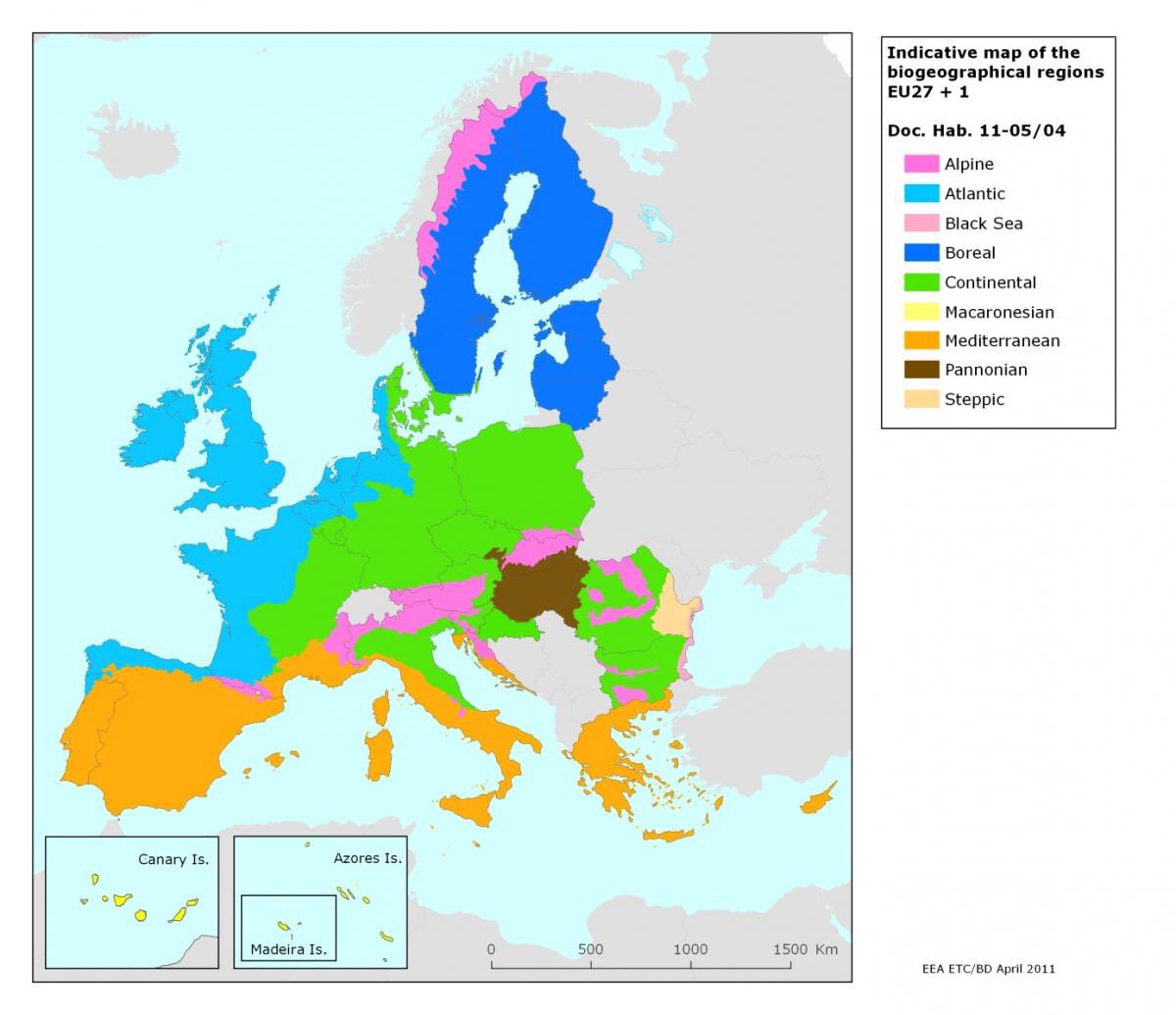 Alpina, Atlantica, Boreale, Continentale, Macaronesica, Mediterranea, Steppica, Pannonica e del Mar Nero. 🇪🇺 delle regioni biogeografiche è #LEuropachevorrei: non solo confini nazionali, ma anche unità ambientali affini per geo, storia, clima e topografia  #UnitedforBiodiversity