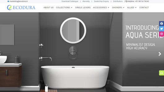 citecwsolutions's tweet photo. #ecodura #websitedesign #WebsiteReviews 
https://t.co/V45V7eGdAJ
https://t.co/h5JbMRUtk6
Ecodura manufacturing &amp; supplying innovative designed range of CP Fittings, S Steel Kitchen Sink, SS Sink, All types of Shower, CP #Bathroom Fittings, Water #Taps and #BathroomAccessories https://t.co/SAkpFQSmFf