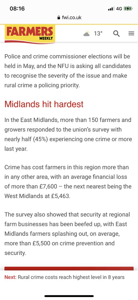 NFULNR's tweet photo. Congratulations to @Rupert_Matthews on his win as the new @LeicsPCC. The LNR office holders and I look forward to meeting you to discuss the significant rural crime issues plaguing Leic+Rutland countryside #harecoursing #theft #flygrazing #livestockworrying #activism https://t.co/G0OFi4ohRh
