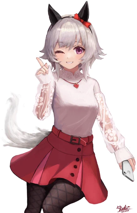 私服カレンチャン
#ウマ娘 