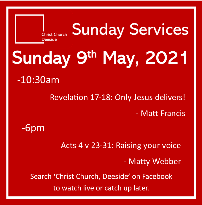 CCDeeside's tweet photo. Join us for church today live on Facebook #Church https://t.co/RRLviCfPDH