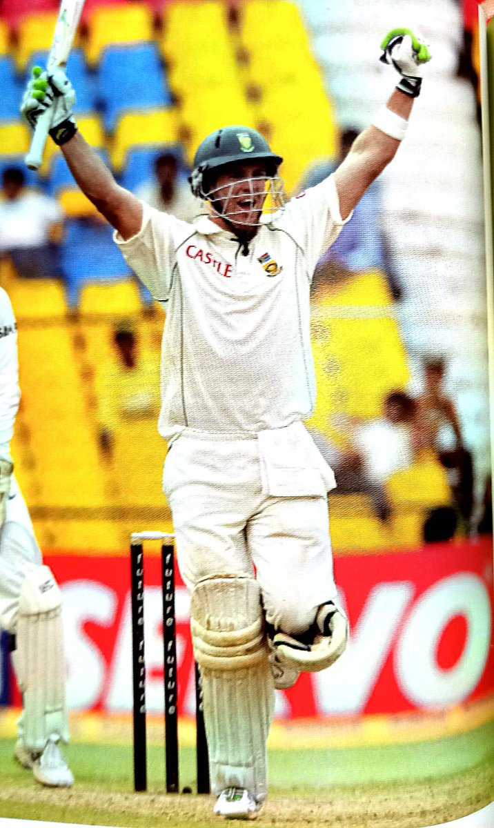 One the best innings of himself he rates is his double century against India in Ahmedabad test. He played exceptionally well against the best spin attack at that time. He started to grow after that exponentially