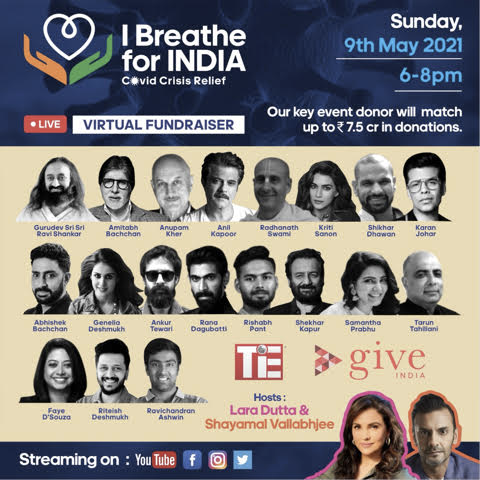 SrBachchan's tweet photo. T 3900 - We pray 🙏🏼 .. and we fight ..

#IBreatheForIndia @TiEGlobal @GiveIndia @ShayamalV @LaraDutta https://t.co/vsu4oifUbi