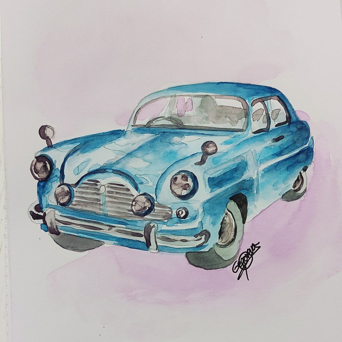 Geneta88's tweet photo. 🚙Ilustración de coche🚙
Hoy recordaba q casi nunca he jugado con muñecas(no me gustaban)pero si con coches con mi primo, en una alfombra que tenía carreteras y demás...¡🎉!
#acuarela #juguetes #watercolorpainting #coches #ilustracion #dibujo #procesodedibujo #ilustracion https://t.co/80FNuDoX7A