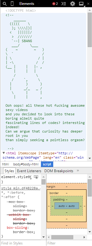 Sinister_Arushi's tweet photo. Was checking some thing when I found this 🤣
#devlyf
#100DaysOfCode
#NSFW https://t.co/bnbRqgz2kc