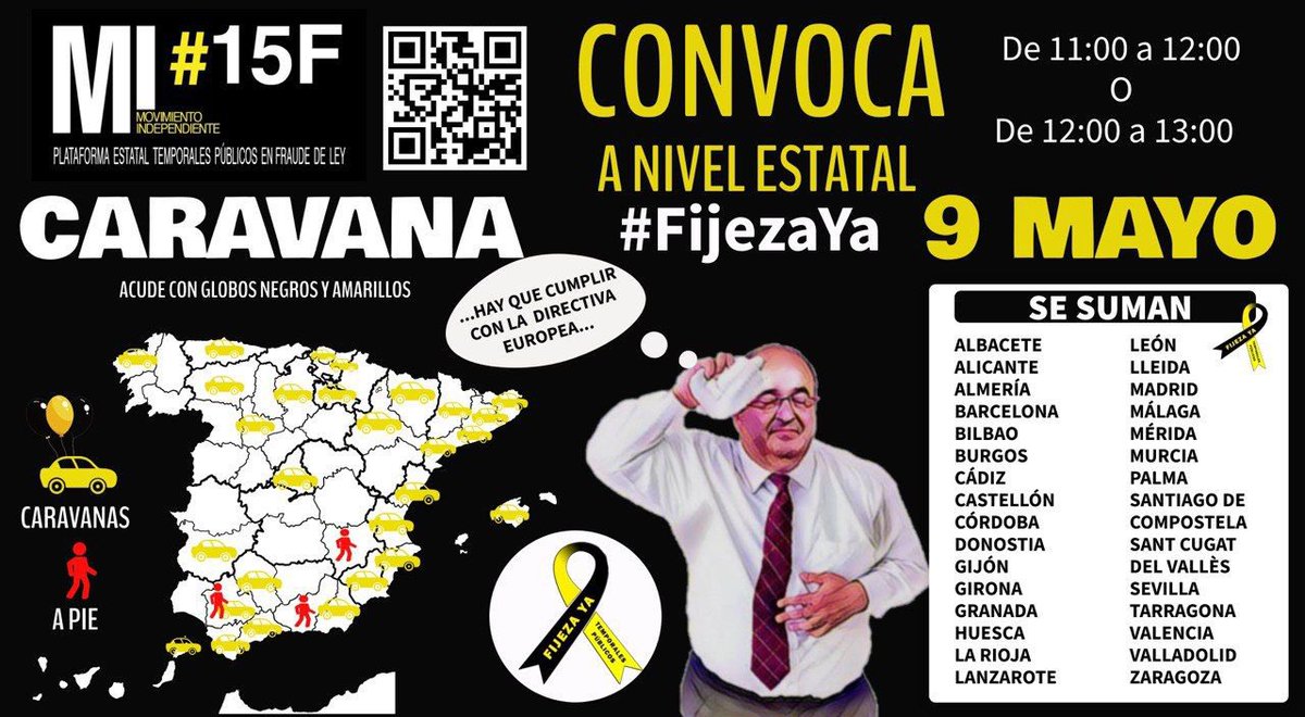 Grupo estatal de temporales Mi15F (@gmi15f) on Twitter photo #FijezaYAeEsConstitucional #FijezaYa #InspeccionYa Únete a la caravana de tu ciudad y lucha x tus derechos laborales ⛔️OPES = NO SON SANCIÓN ⛔️ABUSO TEMPORAL EN LAS ADMINISTRACIONES PÚBLICAS <a href="/miqueliceta/">Miquel Iceta Llorens /🌹🇺🇳</a> #FijezaYAeEsConstitucional #FijezaYa #InspeccionYa Únete a la caravana de tu ciudad y lucha x tus derechos laborales ⛔️OPES = NO SON SANCIÓN ⛔️ABUSO TEMPORAL EN LAS ADMINISTRACIONES PÚBLICAS <a href="/miqueliceta/">Miquel Iceta Llorens /🌹🇺🇳</a>