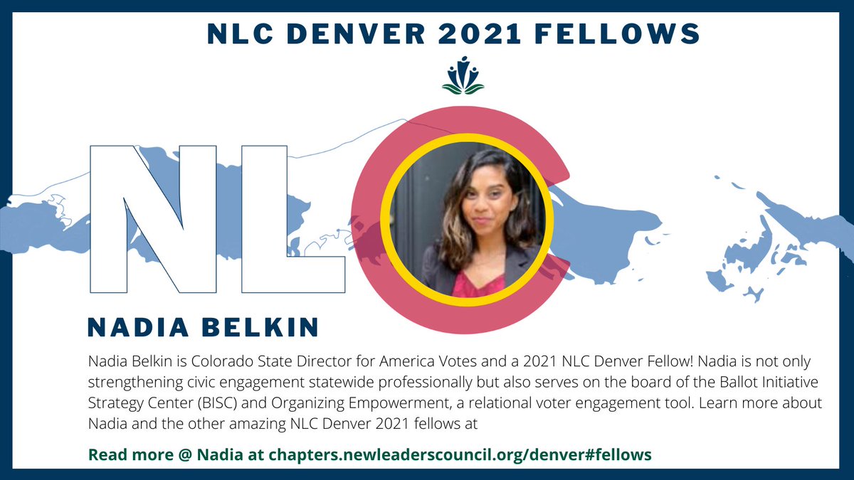 NLCDenver's tweet image. Nadia Belkin is strengthening civic engagement statewide professionally and serves on the board of the Ballot Initiative Strategy Center (BISC) and Organizing Empowerment, a relational voter engagement tool. Learn how &amp;amp; why: buff.ly/38Y9pT9
#NewLeadersCouncil #DenverCO