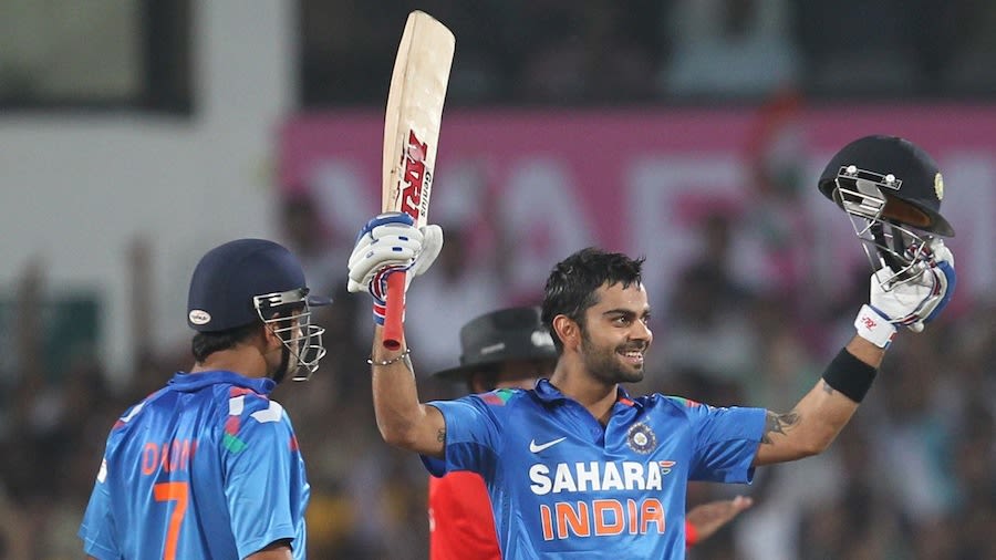 With Rohit Sharma decent 50 and Shikhar Dhawan's assured century at the top, and Virat Kohli's 61-ball one at No. 3 - the third-fastest by an Indian, challenging his own record of 52 balls- India became the first team to have chased down 350 or more twice.The chase master at work