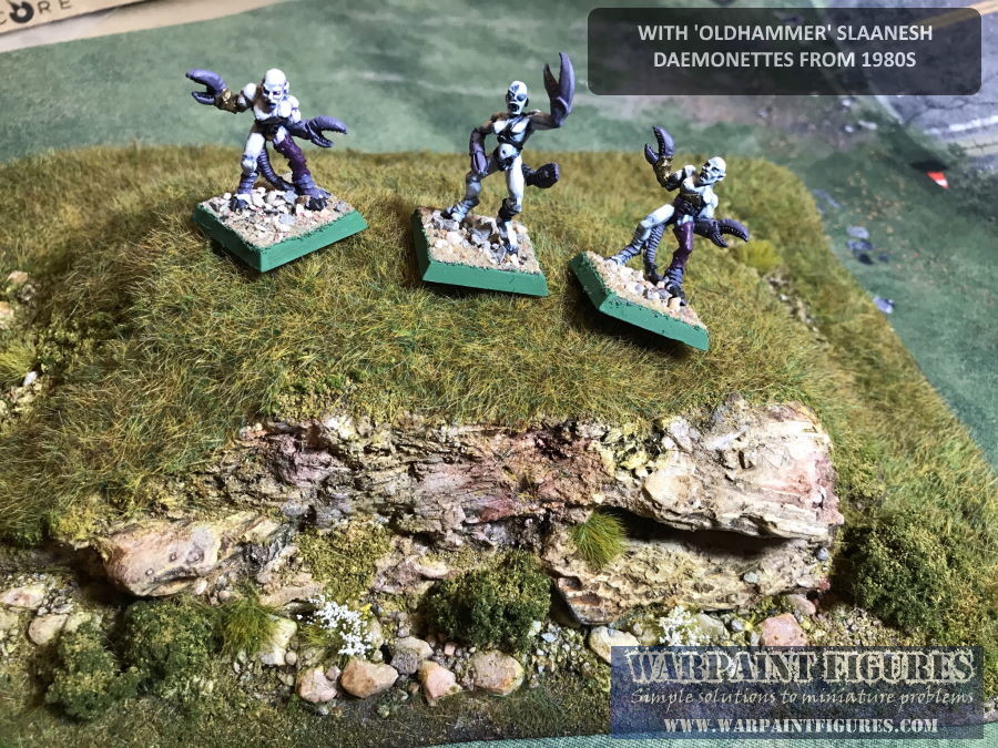WarpaintFigures's tweet photo. Finished hill & some miniatures for scale-10mm Kallistra Wraiths @KallistraLtd and some Old WFB Slaanesh Daemonettes videos are here https://t.co/80yTQoWL19
#wargames #wargaming #wargamesterrain #wargamingterrain #warpaintfigures #terrain #makingterrain #warhammer #kallistra https://t.co/Wg8tmC9piL