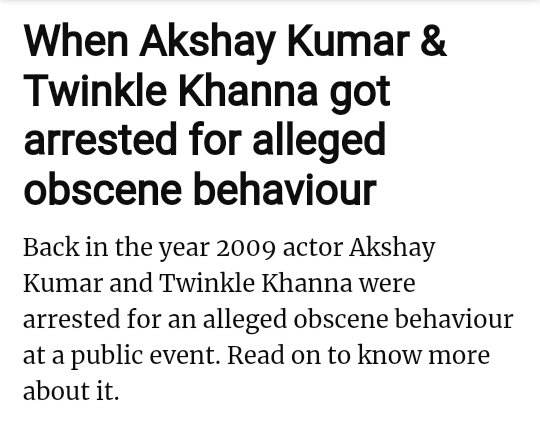 6) Publicly displaying vulgarity &obscenity and getting arrested aday before receiving Padma Shri.