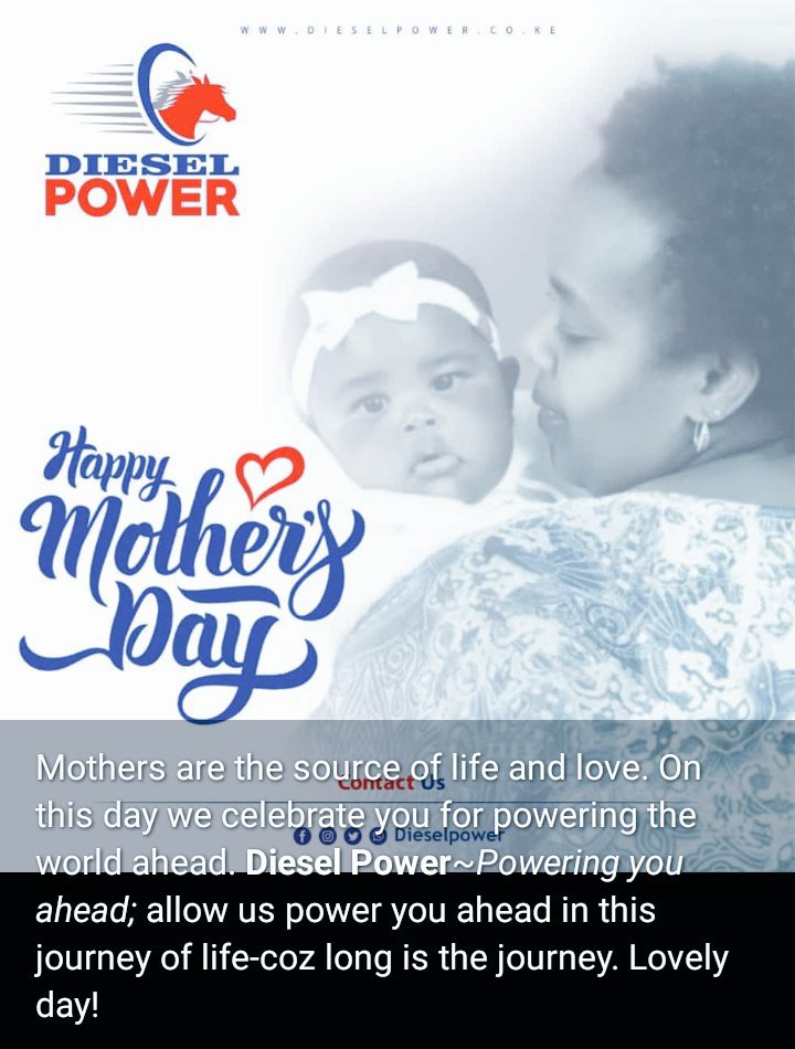 KipMagatai's tweet photo. Happy Mothers' Day 🌹 from @DieselPower_Ke https://t.co/roozJtCS9w