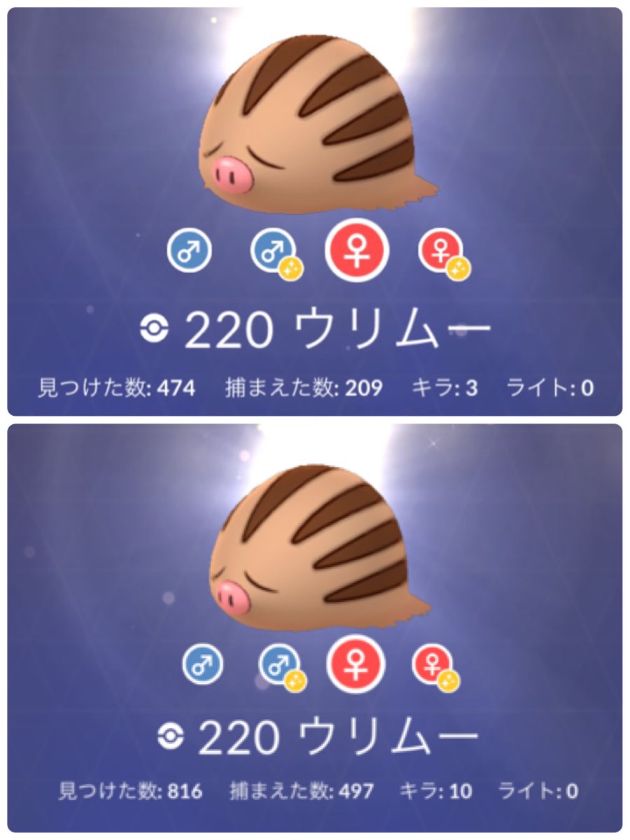 マンムー 色違い オシャボ