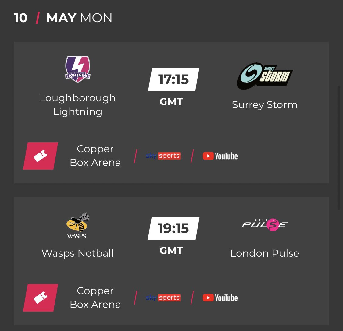 Today’s &amp; tomorrow’s matches - all available on Sky Sports &amp; Sky Sports YouTube channel👏👏