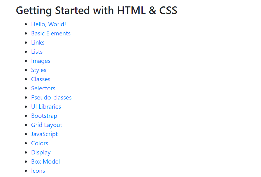  Learn HTML- The easiest way to learn HTML & CSS. Learn HTML provides an interactive tutorial that explains how to build HTML & CSS websites step by step.  https://www.learn-html.org/ 