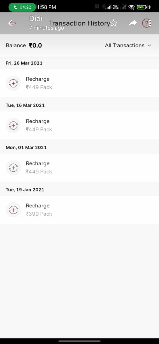 nirajkrp's tweet image. See below screen capture where did recharge but no calls and data is available