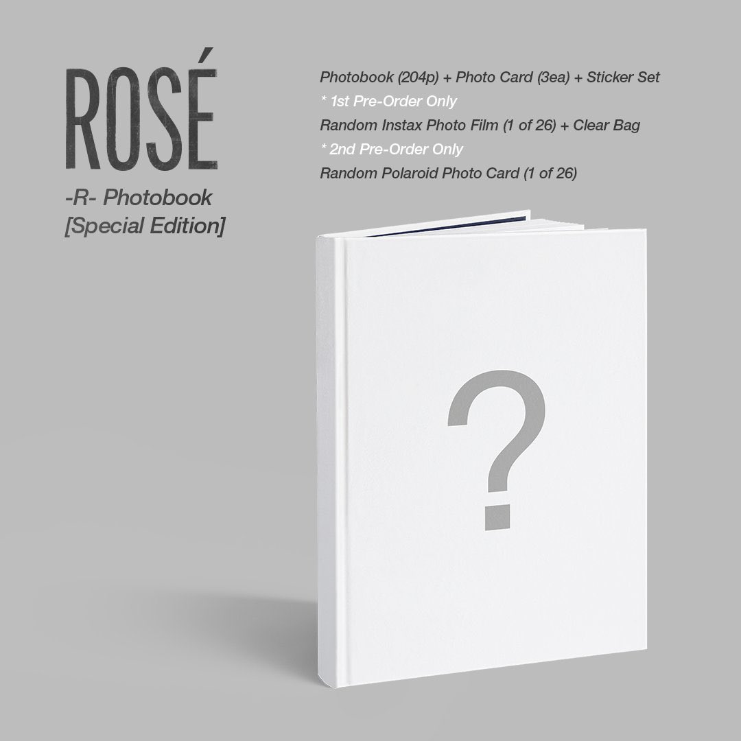 kpoptreegos's tweet photo. GROUP ORDER
#ROSE - R photobook special edition
price: 64€ incl ems and customs
deadline: 20-06-21
#BLACKPINK #rosesolo
link: https://t.co/Duq3rGteRT https://t.co/FZUKA7bNpG