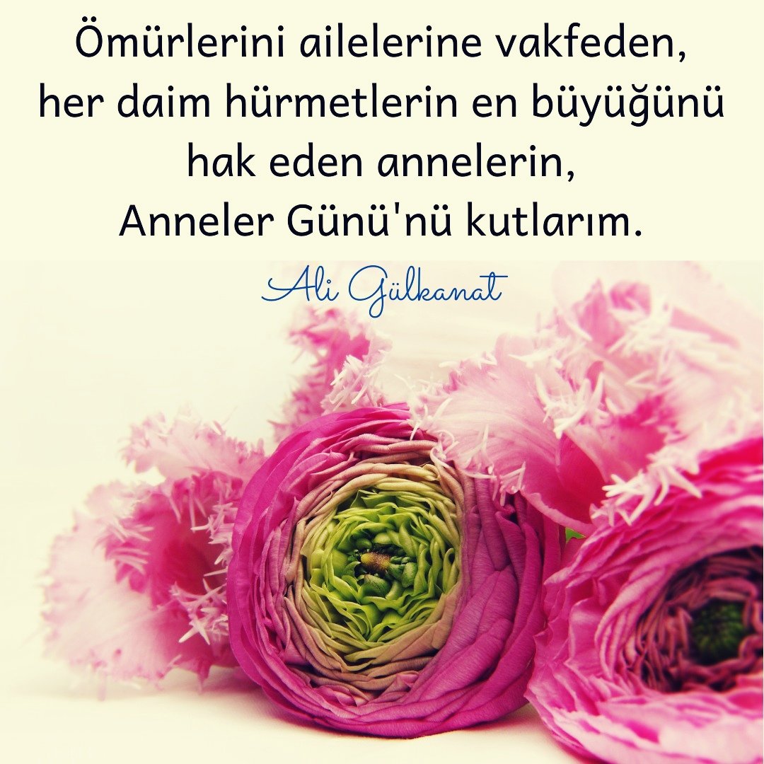 Ömürlerini ailelerine vakfeden, her daim hürmetlerin en büyüğünü hak eden annelerin, ANNELER GÜNÜNÜ kutlarım.
Ali Gülkanat
-
#aligülkanat #annelergünü #anne #annelergünühediyesi #zarifegülkanat #mutlulukkolay #hayatgüzel #aile