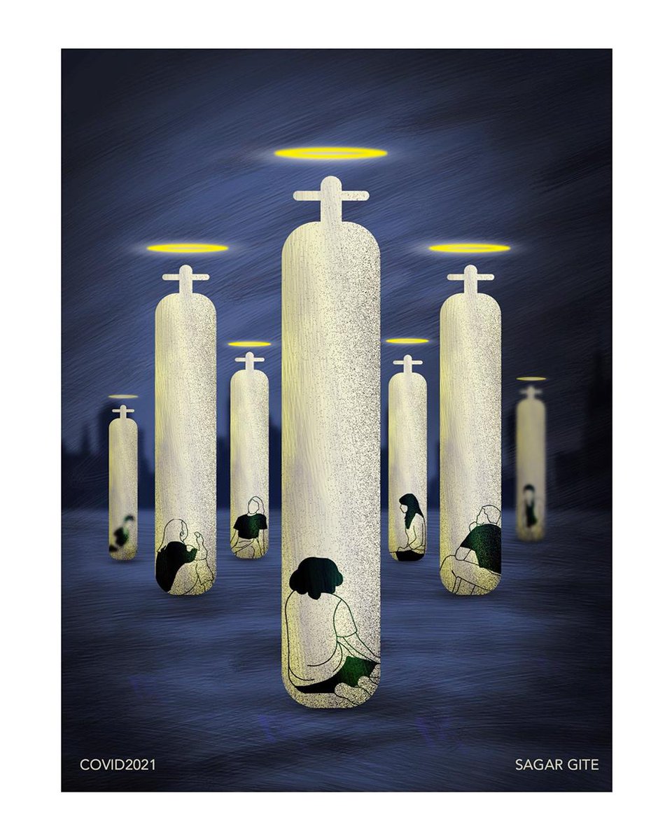 iSagargite's tweet photo. Locked-up in there! #Covid #Covid2021 #COVIDEmergency2021 #Oxygen #OxygenShortage #OxygenCrises #OxygenCylinder #UniteAgainstCorona #drawings  #illustration #illustrations #illustratoroninstagram #drawingoftheday #artdiscover #illustrationartist  #india #coronavirus #lockdown2021 https://t.co/FWHNDmffW5