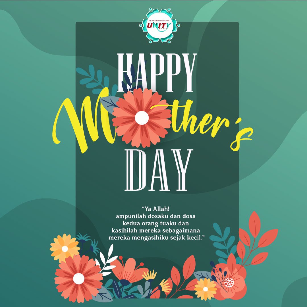 UNITYUPSI_'s tweet photo. ๐ SELAMAT HARI IBU || 9 MEI 2021 || 27 RAMADAN 1442H
๐น๐น๐น๐น๐น๐น๐น๐น
Kami daripada UNITY UPSI ingin mengucapkan Selamat Hari Ibu kepada semua wanita yang bergelar ibu serta panggilan seangkatan dengannya.
#UNITYUPSI
#SelamatHariIbu #IbuPelindungIbuDilindungi https://t.co/iUjuSpyHia