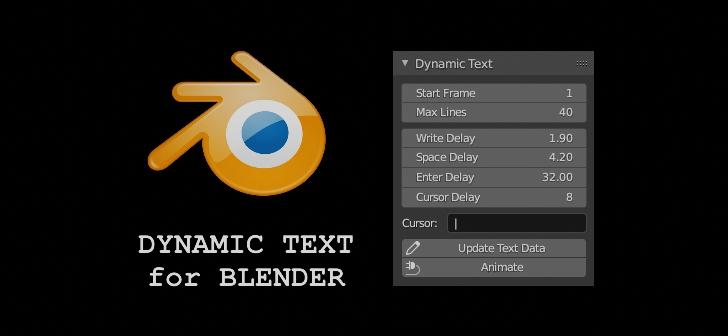 BlenderNation's tweet image. Generate typed text with the Dynamic Text Add-on blendernation.com/2021/05/09/gen… #b3d