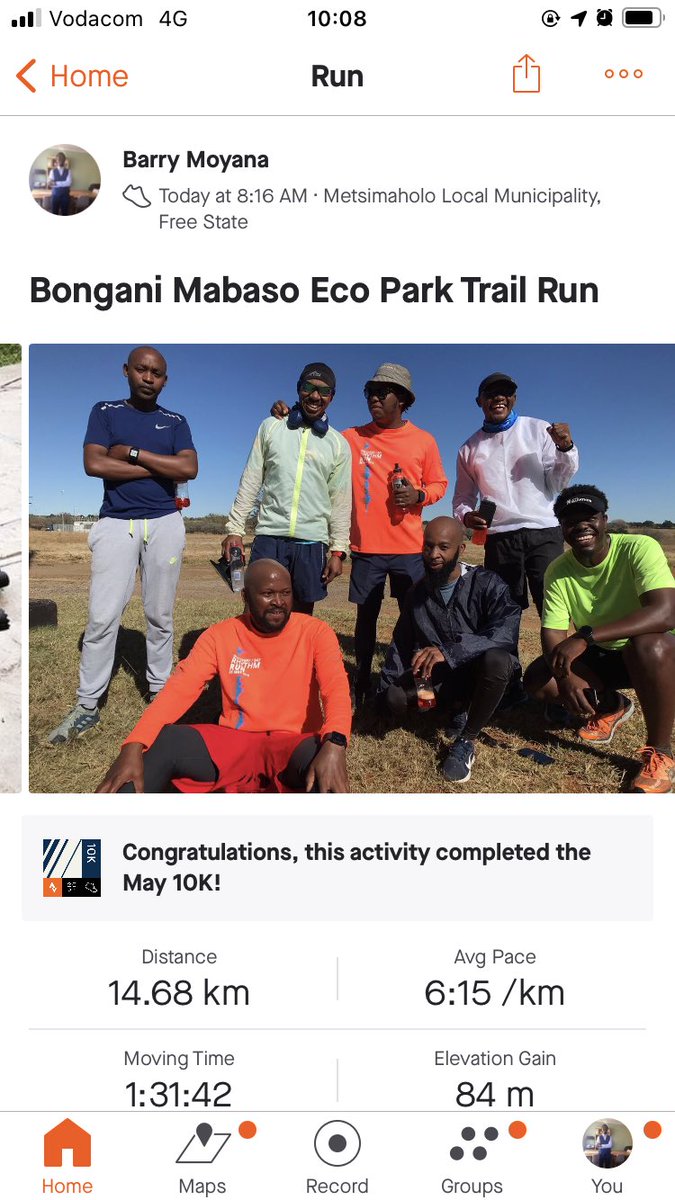 Nasweswi's tweet photo. My first trail run #FetchYourBody2021 #MBINC #Run #RunningWithTumiSole #runners #running https://t.co/axKRMykORz