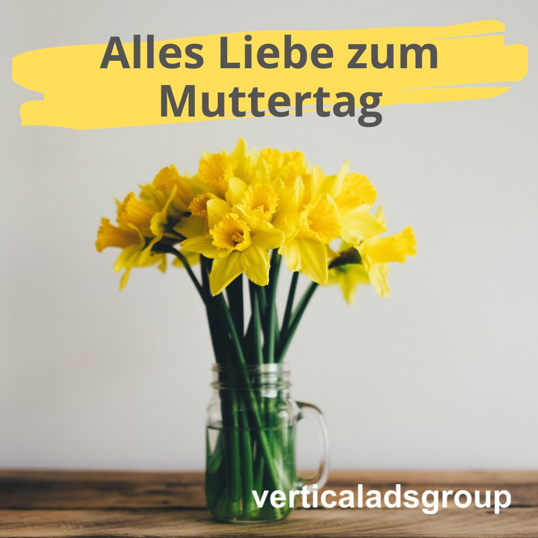 Wir wünschen allen Müttern 💝 einen wundervollen Muttertag! 🎁😊
Habt einen schönen Sonntag ☀️ – eure verticalAds Group! 
#verticaladsgroup #muttertag #herz #love #blumen #sonntag #happy