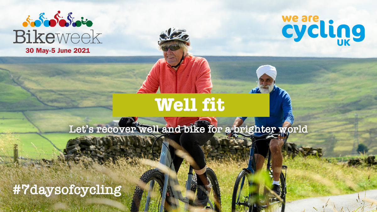 WeAreCyclingUK's tweet photo. Did you know that if you cycle regularly as an adult, you'll enjoy a level of fitness equivalent to someone 10 years younger?

Show us your rides using #7DaysOfCycling during Bike Week to help more people discover the amazing health benefits of the bike: https://t.co/Qz0m1cCwyw https://t.co/oYBzn28HSS