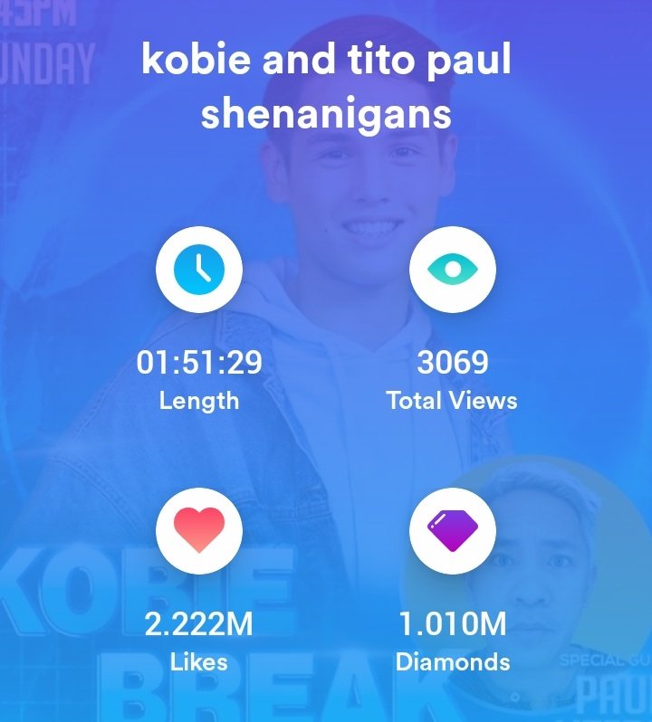 Congrats, for 1M diamonds on KUMU with tito <a href="/paulliteral/">Paul Literal</a> See you on your next live. <a href="/kobierbrown/">kobie brown</a>