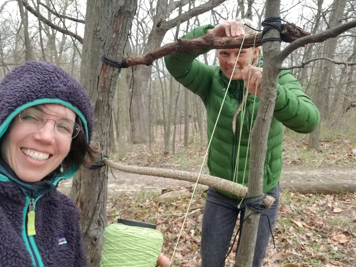 LeaSevigny's tweet photo. I'm so grateful for the opportunity to collaborate with Caitlyn on an invasive species forest weaving unit. With different skill sets and expertise, the project is far more impactful for our students @CMS_FHPS than if either one of us had gone solo. https://t.co/oYeiJgBc6p