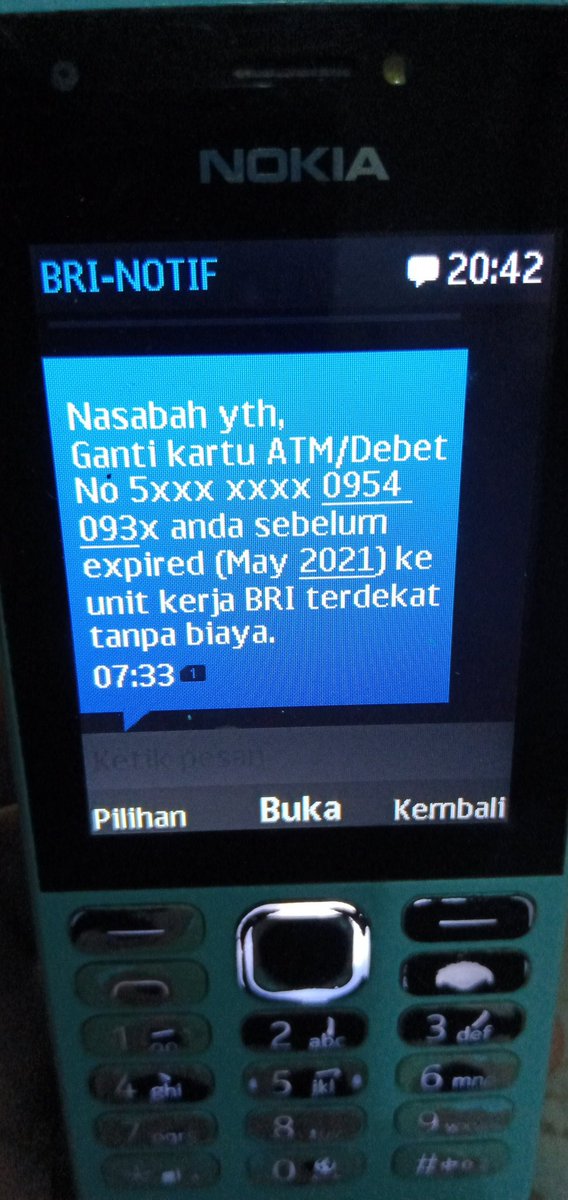 Moen_CY's tweet photo. @kontakBRI min..aku dapat sms gini.. Apa memang harus ganti https://t.co/vjUsaWRCyx
